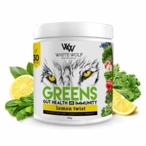 White Wolf Nutrition Greens Gut Health & Immunity - All Supplements Gold Coast