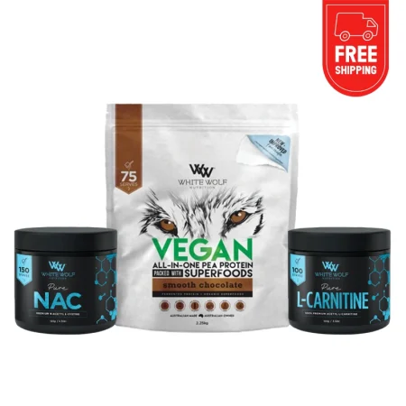 White Wolf 2.25kg Vegan superfood blend + L Carnitine + NAC