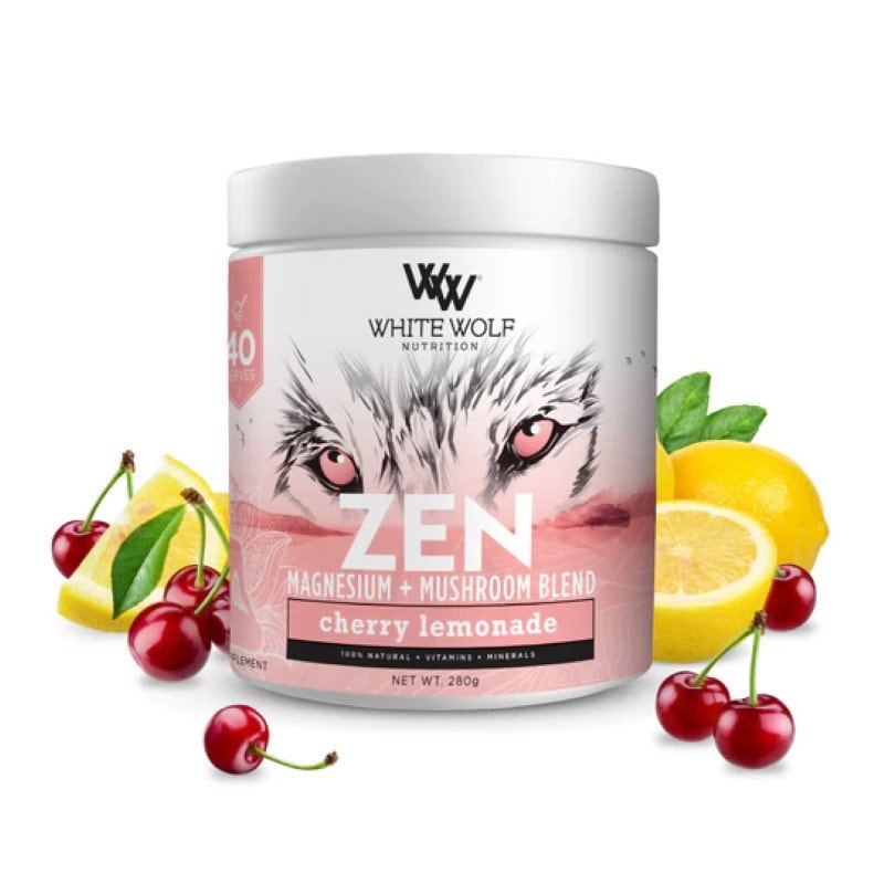 White Wolf Nutrition ZEN Magnesium + Mushroom Blend - All Supplements Gold Coast